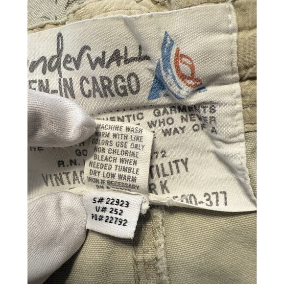 Wonderwall Broken In Cargo Shorts Tan Tropical Beach Resortware, 42, 87-24 - Picture 10 of 16